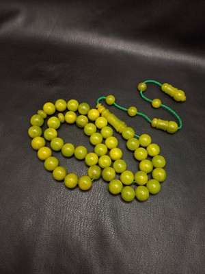 Han Ticarethane Usta Işi Sikke Imzalı 45'li Arabic Model Yeşil Katalin Tesbih