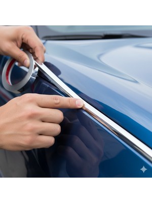 Extra Market Renault 21 Uygun 18MM 5 Metre 3D Krom Nikelaj Şerit – Panjur ve Kapı Dekor Çıta Kaplama
