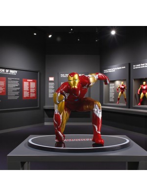 Elifeshop Marvel Avengers Yenilmezler Ironman Stantlı Oyuncak Figür Karakter Masaüstü Biblo Gençlere Hediye