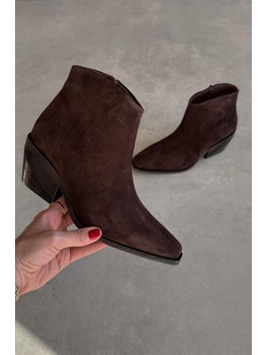 Nope21 Mexico Kahverengi Hakiki Deri Bot