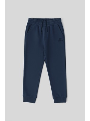 Tommy Life İndigo Standart Fit Manşetli İnce Erkek Çocuk Eşofman Alt - 11062