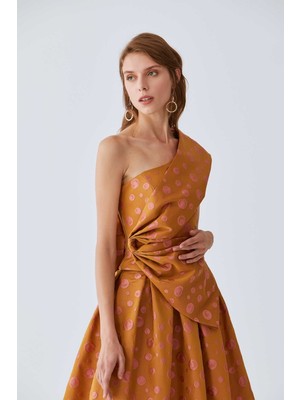 ROMAN Puantiyeli Tek Omuz  Bluz Standart Renk K2013252_089