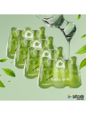 Avşar Tuzlu Erik Aromalı Maden Suyu 24 x 200 ml Cam Şişede Doğal ve Ferahlatıcı İçim Deneyimi