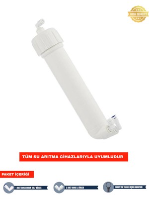 Aquafit Su Arıtma Cihazı Membran Housing Filtre Kabı (Boş) - Açma Anahtarı Hediyeli