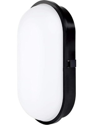 Geçirmez 20W Siyah Kasa Gün Işık 4200K Bahçe Teras Banyo Iç Dış Mekan LED Işık 2000LM (1 Adet)