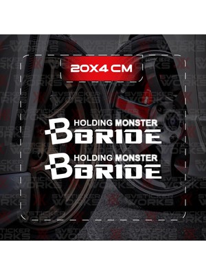 Bride Holding Jdm Sticker Araba Laptop Motosiklet Sticker Yapışkanlı Folyo