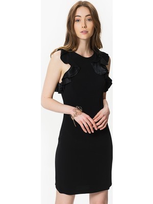 ROMAN Fırfır Detaylı Nişan Elbisesi Siyah Y1711194_001