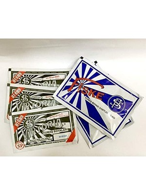 Adet Viktoria Kumaş Boyası Kot Boyası Siyah + 2 Adet Fiske ( Sabitleştirici )