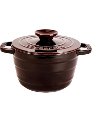 Döküm Yuvarlak Tencere Döküm Demir Kapak Experience Majolik Serisi ÇAP(Ø)23CM