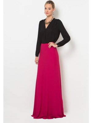 ROMAN Uzun Etek Fuşya MDY16014_003