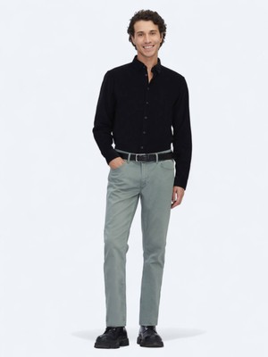 Kip Açık Haki Slim Fit Denim Pamuk Karışımlı Pantolon