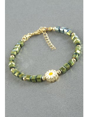 Bijuteri Net Karışık Figürlü Küp Kristal Bileklik