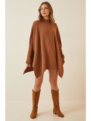 Düz Triko Satandart Beden Panço