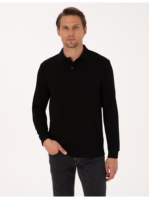 Pierre Cardin Erkek Siyah Regular Fit Sweatshirt 50311657-VR046