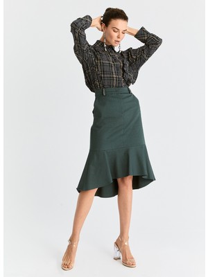 ROMAN Volanlı  Etek Yeşil K2015030_012