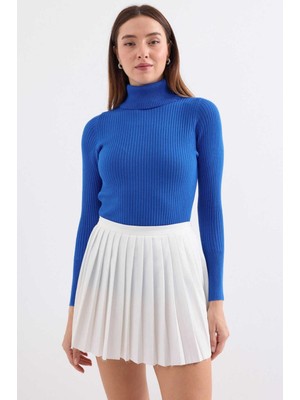 Fitilli Balıkcı Yaka Bayan Kazak