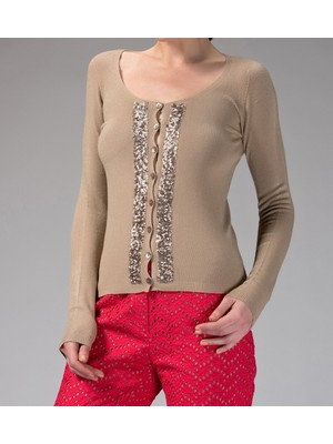 ROMAN Pul İşlemeli Detaylı  Triko Standart Renk K1377015_089