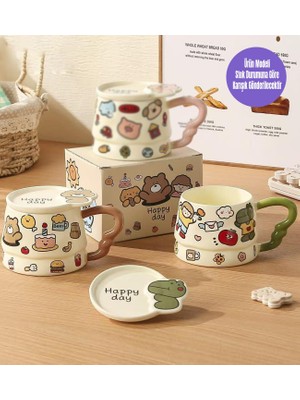 Giftmoda Hapyy Day Hayvan Temalı Seramik Kupa