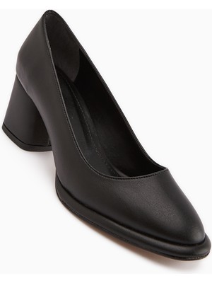 Limoya Saina Siyah Platform Topuklu Kadın Ayakkabı