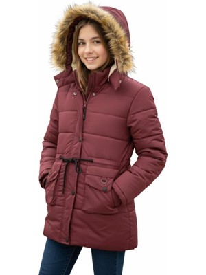 Baglan Kız Çocuk Kapüşonlu Mont BS-2022