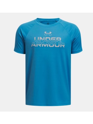 Under Armour Erkek Çocuk Ua Tech Split Wordmark Kısa Kollu T-Shirt 1383010-452