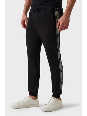 Guess New Arlo Pamuklu Regular Fit Logolu Şerit Detaylı Pantolon Z2YB19K6ZS1 Erkek Pantolon Z2YB19 K6ZS1 Jblk