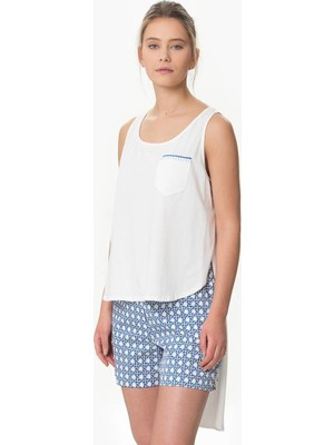 ROMAN Cep Detaylı Tunik Beyaz Y1643005_002