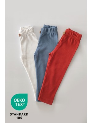 Luppinos Space 3lü %100 Pamuk Bebek Tayt Pantolon Set