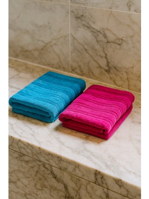 2 Adet 70X140 Doğal Penye Ipinden Üretilmiş Banyo Havlusu Suyu Çabuk Emer Uzun Yıllar Yumuşak Kalır