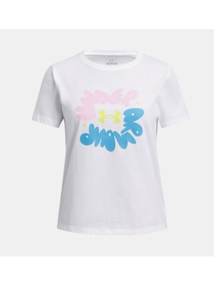 Under Armour Kız Çocuk UA Bubble Wordmark T-shirt