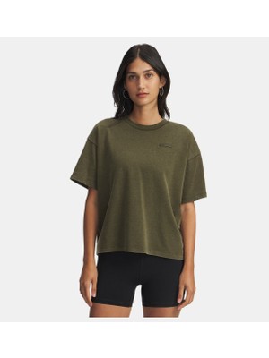 Under Armour Kadın UA Heavyweight Boxy Wash Kısa Kollu T-Shirt