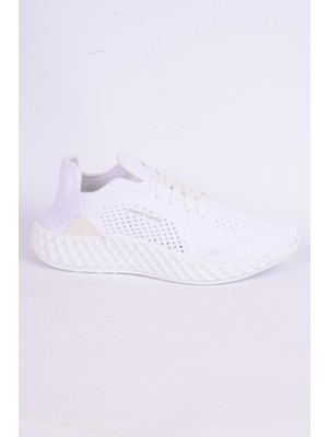 Pierre Cardin 30680 Fileli Rahat Taban Esnek Beyaz Günlük Kadın Spor Ayakkabı