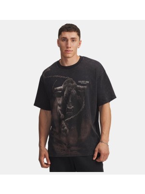 Under Armour Erkek Ua Project Rock Washed Heavyweight T-Shirt 6007182-001