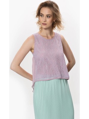 ROMAN Sırt Detaylı Kadın Bluz Lila Y1713120_017