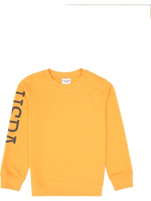 U.S. Polo Assn. Erkek Çocuk Mango Bisiklet Yaka Basic Sweatshirt 50313831-VR244