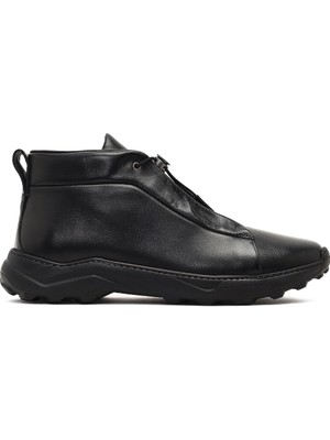 Derimod Erkek Siyah Bağcıklı Kalın Tabanlı Deri Casual Bot 25WFD795118