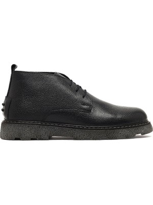 Derimod Erkek Siyah Bağcıklı Deri Casual Bot 25WFD7516FT