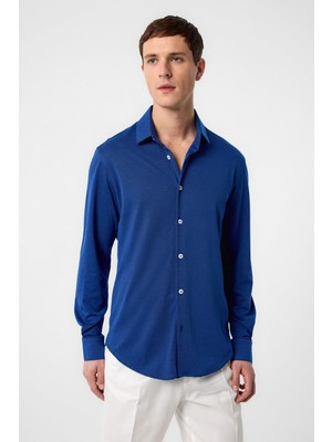 Antioch Indigo Slim Fit Erkek Gömlek