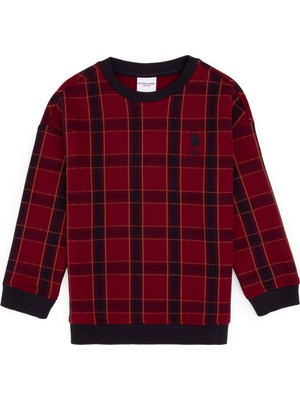 U.s. Polo Assn. Erkek Çocuk Bordo Sweatshirt 50316520-VR014