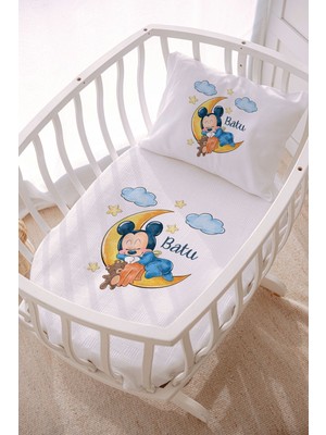 Lilabio Isme Özel 70X120 Park Yatak ve Anne Yanı Pike Seti Mickey