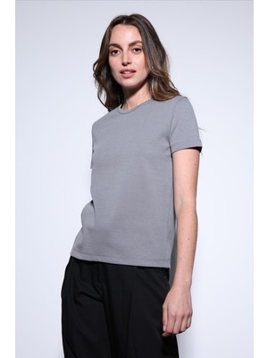 Antioch Füme Basic Kadın T-Shirt
