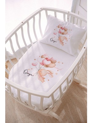 Lilabio Isme Özel 70X120 Park Yatak ve Anne Yanı Pike Seti Tavşan