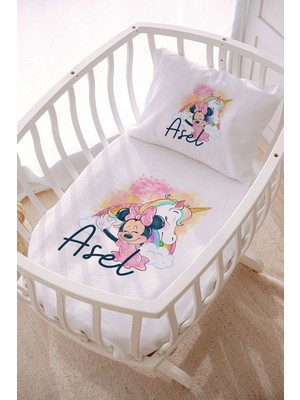 Lilabio Isme Özel 70X120 Park Yatak ve Anne Yanı Pike Seti Minnie