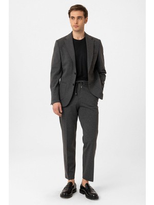 Antioch Antrasit Slim Fit Comfort Erkek Takım
