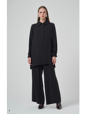 Nuss 1019 Serpme Taşlı Tunik Pantolon Takım