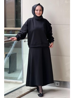 Missemramiss 4871  Alaera Nakışlı Bluzlu  Takım