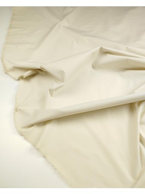 Kumaş Parça Krem Renkte Esnek Pamuklu Dokuma En: 145 cm