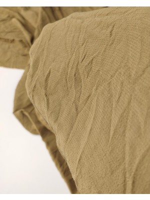 Kumaş Parça Haki Kahverengi Krep  (En 130 cm x Boy 150 Cm)