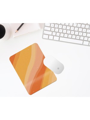 Hediye Labs Turuncu Renkli Bilek Destekli Mouse Pad