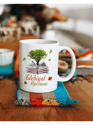 Öğretmenler Günü Edebiyat Öğretmeni Kupa Bardak
